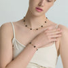 Wholesale Gold Plated Stainless Steel Daisy Flower Jewelry Set For Women