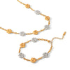 Wholesale Gold Plated Stainless Steel Flower Bracelet And Necklace For Women In Ins Style