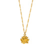 Wholesale Gold Plated Stainless Steel Flower Shape Pendant Necklace For Women