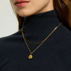 Wholesale Gold Plated Stainless Steel Flower Shape Pendant Necklace For Women
