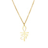 Wholesale Gold Plated Stainless Steel Geometric Eye Cross Portrait Heart Pendant Necklace For Unisex