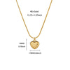 Wholesale Gold Plated Stainless Steel Geometric Eye Cross Portrait Heart Pendant Necklace For Unisex