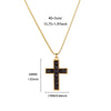 Wholesale Gold Plated Stainless Steel Geometric Eye Cross Portrait Heart Pendant Necklace For Unisex