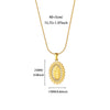 Wholesale Gold Plated Stainless Steel Geometric Eye Cross Portrait Heart Pendant Necklace For Unisex