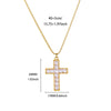 Wholesale Gold Plated Stainless Steel Geometric Eye Cross Portrait Heart Pendant Necklace For Unisex