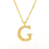 Wholesale Gold Plated Stainless Steel Geometric Letter And Number Pendant Cross Chain Necklace For Women