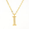 Wholesale Gold Plated Stainless Steel Geometric Letter And Number Pendant Cross Chain Necklace For Women
