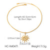 Wholesale Gold Plated Stainless Steel Jewelry With Star Geometric Animal Zodiac Patterns For Women Necklace And Earrings