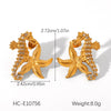 Wholesale Gold Plated Stainless Steel Jewelry With Star Geometric Animal Zodiac Patterns For Women Necklace And Earrings