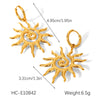 Wholesale Gold Plated Stainless Steel Jewelry With Star Geometric Animal Zodiac Patterns For Women Necklace And Earrings