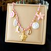 Wholesale Gold Plated Stainless Steel Marine Life And Heart Shape Star Pendant Necklace For Women
