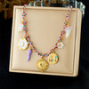 Wholesale Gold Plated Stainless Steel Marine Life And Heart Shape Star Pendant Necklace For Women