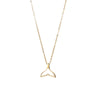 Wholesale Gold Plated Women's Simple Animal Zodiac Pattern Oshaped Chain Shellfish Tail Pendant Necklace