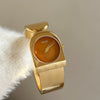 Wholesale Goldcolored Bell Clock Braceletstyle Alloy Watch With Round Dial For Women