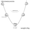 Wholesale Golden Love Beaded Light Luxury Collarbone Chain For Women Titanium Steel 18K Gold Plated Necklace Jewelry Electroplated