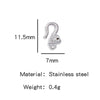 Wholesale Golden Stainless Steel Hook Buckles Geometric Handmade Diy Jewelry Connecting Buckles For Bracelets Necklaces With Electroplating