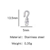 Wholesale Golden Stainless Steel Hook Buckles Geometric Handmade Diy Jewelry Connecting Buckles For Bracelets Necklaces With Electroplating