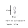 Wholesale Golden Stainless Steel Hook Buckles Geometric Handmade Diy Jewelry Connecting Buckles For Bracelets Necklaces With Electroplating