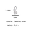Wholesale Golden Stainless Steel Hook Buckles Geometric Handmade Diy Jewelry Connecting Buckles For Bracelets Necklaces With Electroplating