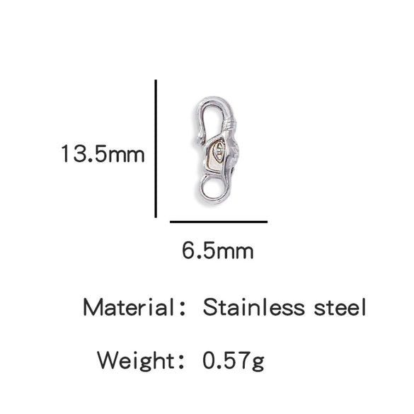 Wholesale Golden Stainless Steel Hook Buckles Geometric Handmade Diy Jewelry Connecting Buckles For Bracelets Necklaces With Electroplating