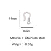 Wholesale Golden Stainless Steel Hook Buckles Geometric Handmade Diy Jewelry Connecting Buckles For Bracelets Necklaces With Electroplating