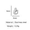 Wholesale Golden Stainless Steel Hook Buckles Geometric Handmade Diy Jewelry Connecting Buckles For Bracelets Necklaces With Electroplating