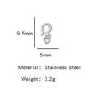 Wholesale Golden Stainless Steel Hook Buckles Geometric Handmade Diy Jewelry Connecting Buckles For Bracelets Necklaces With Electroplating