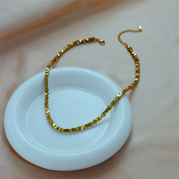 Wholesale Goldplated Broken Silver Couple Bracelet In Ancient Style With Open Mouth Geometric Design And Electroplating