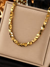 Wholesale Goldplated Broken Silver Couple Bracelet In Ancient Style With Open Mouth Geometric Design And Electroplating