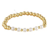 Wholesale Goldplated Copper Cross Pearl Bead Bracelet Jewelry For Women And Unisex