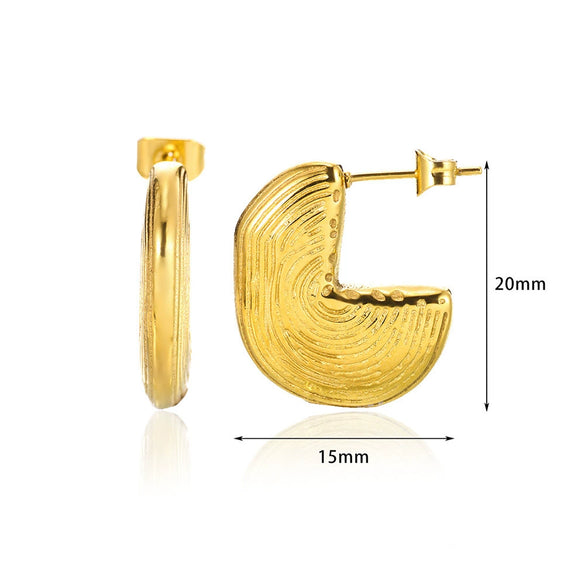 Wholesale Goldplated Copper Heart Drop Design Earrings With Geometric And Star Patterns