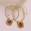Wholesale Goldplated Geometric Beaded Adjustable Bracelet With Retro Design For Women