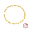 Wholesale Goldplated S925 Sterling Silver Geometric Women's Bracelet