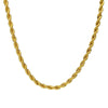 Wholesale Goldplated Simple Geometric Twisted Rope Chain Necklace For Men And Women