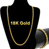 Wholesale Goldplated Simple Geometric Twisted Rope Chain Necklace For Men And Women