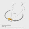 Wholesale Goldplated Stainless Steel And Titanium Steel Geometric Ball Chain Necklace For Women