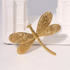 Wholesale Goldplated Stainless Steel Dragonfly Open Ring Jewelry For Women Simple Animal Style