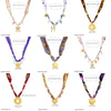Wholesale Goldplated Stainless Steel Pendant Necklace With Leopard Print Small Floral And Heart Shape For Women