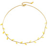 Wholesale Goldplated Stainless Steel Plants And Flowers Leaf Necklace And Bracelet Set Women's Accessories