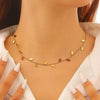 Wholesale Goldplated Stainless Steel Plants And Flowers Leaf Necklace And Bracelet Set Women's Accessories