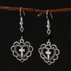 Wholesale Gothic Love Hollow Cross Earrings For Women Alloy Geometric Dark Style