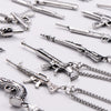 Wholesale Gun Necklace Stainless Steel Punk Hip Hop Geometric Polished Fashion