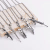 Wholesale Gun Necklace Stainless Steel Punk Hip Hop Geometric Polished Fashion