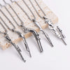 Wholesale Gun Necklace Stainless Steel Punk Hip Hop Geometric Polished Fashion