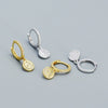 Wholesale Gypsophila Pendant Earrings 925 Silver Star Moon Geometric Electroplated Women's