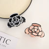 Wholesale Hair Accessories Acetic Acid Camellia Flower Handmade Shark Clip For Women