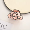 Wholesale Hair Accessories Acetic Acid Camellia Flower Handmade Shark Clip For Women