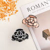Wholesale Hair Accessories Acetic Acid Camellia Flower Handmade Shark Clip For Women