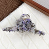 Wholesale Hair Accessories Acetic Acid Handmade Twin Flowers Grab Clip For Women