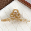 Wholesale Hair Accessories Acetic Acid Handmade Twin Flowers Grab Clip For Women